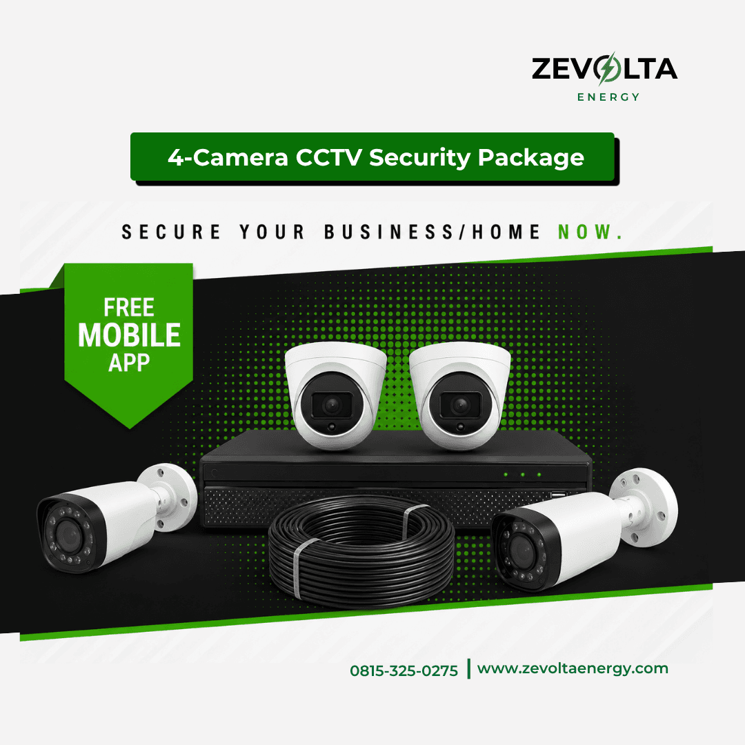 4-Camera CCTV Security Package