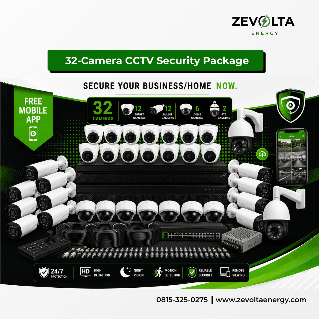 32-Camera CCTV Security Package